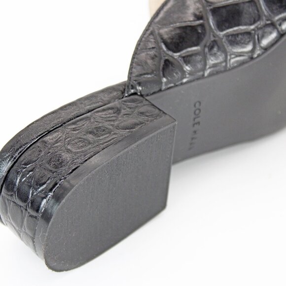 Cole Haan Women's ‘Piper’ Moc Croc Leather Mules Size: 7 B - Picture 7 of 8
